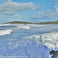 Buy canvas prints of Surf & Sea Spray At Fistral Beach, Newquay. by Neil Mottershead