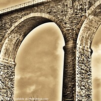 Buy canvas prints of Moorswater Viaduct & Brunel's Original Pier. by Neil Mottershead