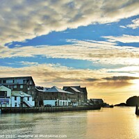 Buy canvas prints of Early Morning Skies Over Looe, Cornwall. by Neil Mottershead