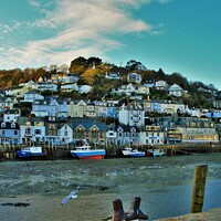 Buy canvas prints of Low Tide At Looe, Cornwall. by Neil Mottershead