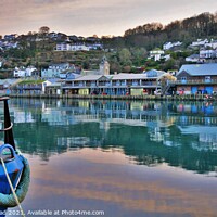 Buy canvas prints of Early Morning Looe Reflections. by Neil Mottershead