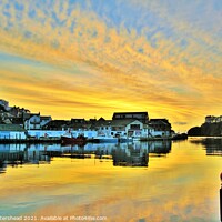Buy canvas prints of Sunrise Over East Looe, Cornwall. by Neil Mottershead