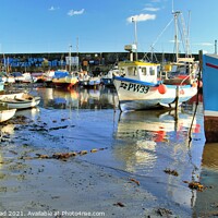Buy canvas prints of The Inner Harbour, Mevagissey, Cornwall. by Neil Mottershead