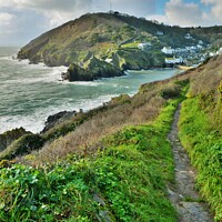 Buy canvas prints of Almost There - Approaching Polperro. by Neil Mottershead