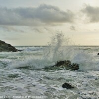 Buy canvas prints of Parson's Cove Spray & Surf. by Neil Mottershead