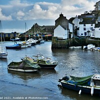 Buy canvas prints of The Inner Harbour, Polperro, Cornwall. by Neil Mottershead