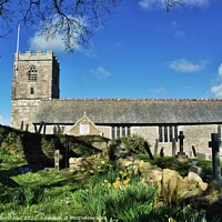 Buy canvas prints of St Sampson's Church, Golant, Cornwall. by Neil Mottershead