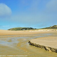 Buy canvas prints of The Camel Estuary At Low Tide. by Neil Mottershead