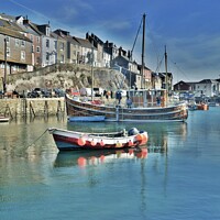 Buy canvas prints of Mevagissey Calm, Cornwall. by Neil Mottershead