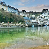 Buy canvas prints of Winter Calm In Looe, Cornwall. by Neil Mottershead