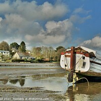 Buy canvas prints of High & Dry In Lerryn, Cornwall. by Neil Mottershead