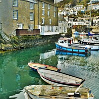 Buy canvas prints of Polperro Boats. by Neil Mottershead