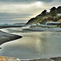 Buy canvas prints of River Seaton Journey's End. by Neil Mottershead