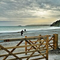 Buy canvas prints of Gateway To Seaton Beach, Cornwall. by Neil Mottershead