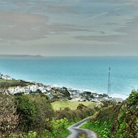Buy canvas prints of Approaching Downderry, Cornwall. by Neil Mottershead