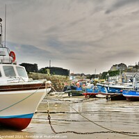 Buy canvas prints of Newquay Fishing Boats. by Neil Mottershead