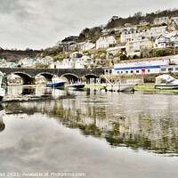 Buy canvas prints of Crossing The Looe River, Cornwall. by Neil Mottershead