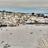 Buy canvas prints of Polruan Winter Calm, Cornwall. by Neil Mottershead