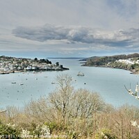 Buy canvas prints of April Skies Over Fowey Harbour, Cornwall. by Neil Mottershead