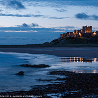 Buy canvas prints of Pre-Dawn at Bamburgh Castle by Gavin Liddle