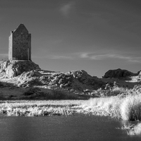 Buy canvas prints of  Smailholm Tower Infrared by Gavin Liddle
