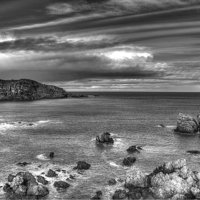 Buy canvas prints of  St Abbs HDR by Gavin Liddle