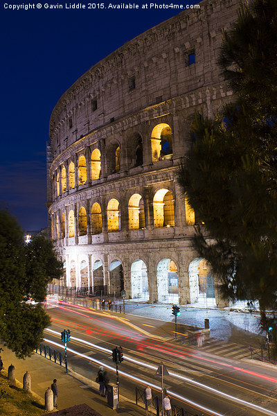  Colosseum at Night Picture Board by Gavin Liddle