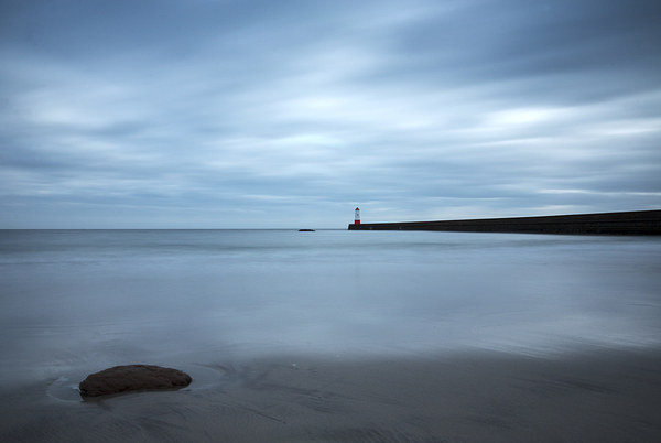  Berwick Pier and Lighthouse Picture Board by Gavin Liddle