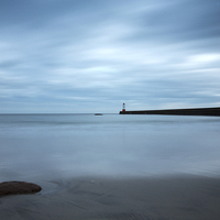 Buy canvas prints of  Berwick Pier and Lighthouse by Gavin Liddle