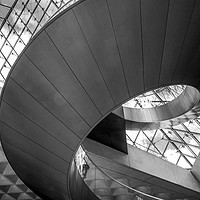 Buy canvas prints of Louvre Staircase, Paris by Gavin Liddle