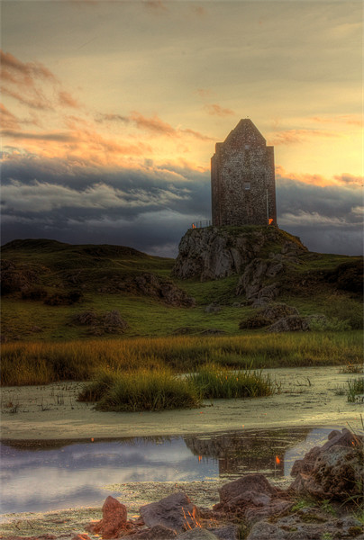 Smailholm Tower Picture Board by Gavin Liddle