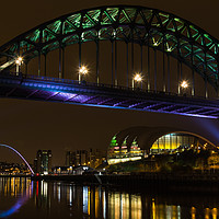 Buy canvas prints of Newcastle Quayside at Night by Gavin Liddle