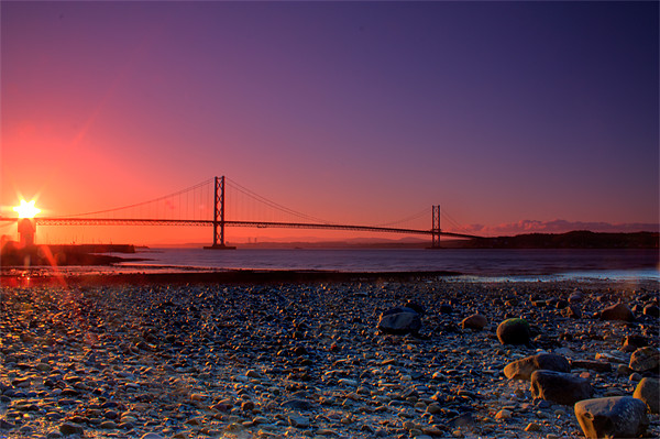 The Forth Road Bridge Picture Board by Gavin Liddle