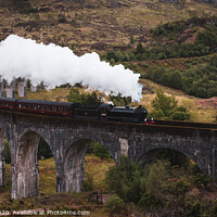 Buy canvas prints of Jacobite at Glenfinnan Viaduct  by Gavin Liddle