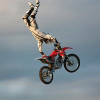 Buy canvas prints of Stunt Rider 1 by Gavin Liddle