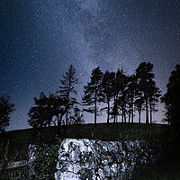 Buy canvas prints of Milky Way over Lomond Hills by Stuart Gilbert