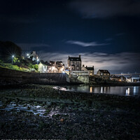 Buy canvas prints of South Queensferry at Night by Stuart Gilbert