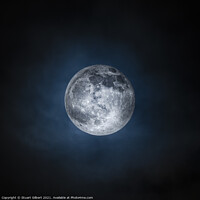 Buy canvas prints of Final Full Moon 2020 by Stuart Gilbert