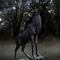 Buy canvas prints of Bronze Stag by Stuart Gilbert
