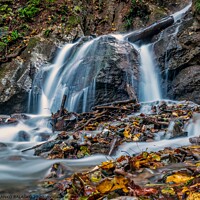 Buy canvas prints of A large waterfall over some water by BRANKO BALAŠKO