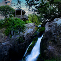 Buy canvas prints of The Enchanting Feixa Waterfall by Jesus Martínez