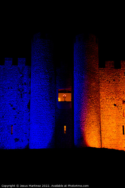 Mystical Medieval Castle at Night Picture Board by Jesus Martínez