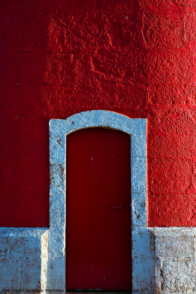 The Alluring Red Door Picture Board by Jesus Martínez