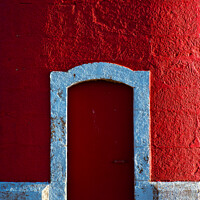 Buy canvas prints of The Alluring Red Door by Jesus Martínez