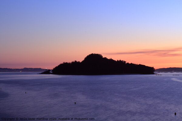 Tranquil Island Sunset Picture Board by Jesus Martínez