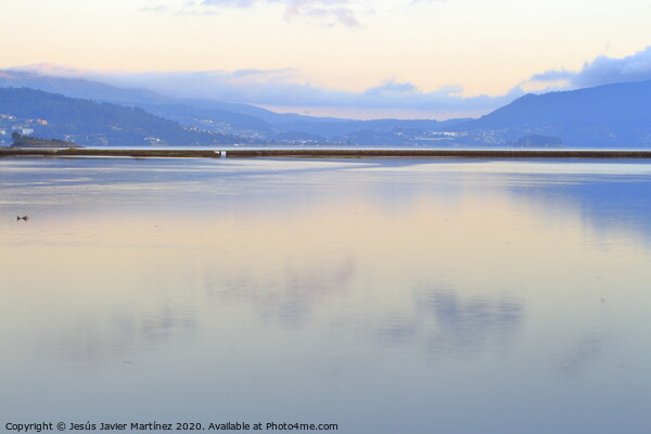 Serene Reflections at Ull Salt Marshes Picture Board by Jesus Martínez
