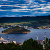 Buy canvas prints of Majestic View of Tambo Island and Port of Marin by Jesus Martínez