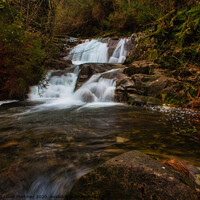 Buy canvas prints of Captivating River Verducido Waterfall by Jesus Martínez