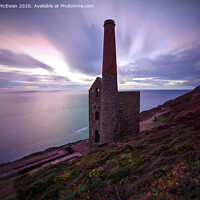 Buy canvas prints of Wheal Coates at Sunset by Lauren McEwan