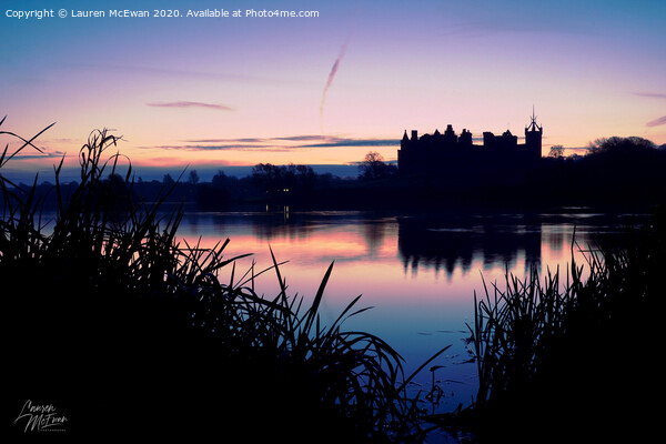 Sunrise at Linlithgow Palace Framed Mounted Print by Lauren McEwan
